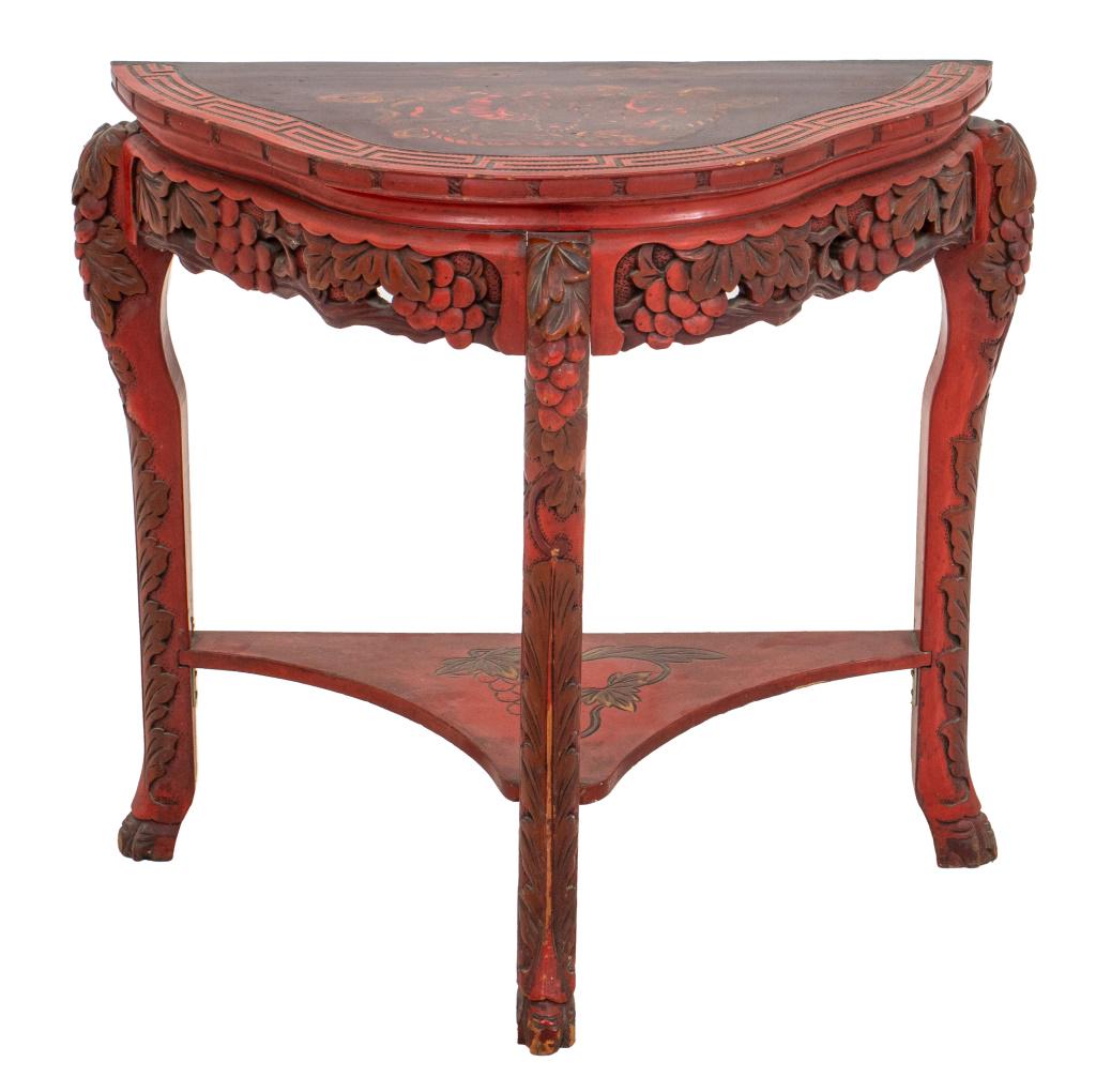 Chinese Style Lacquer Small Console Table (1 of 11)