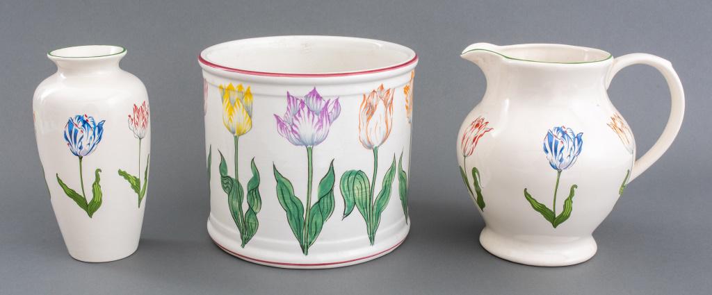 Tiffany & Co "Tulips" Ceramic Pitcher, Vase & Pot (1 of 16)