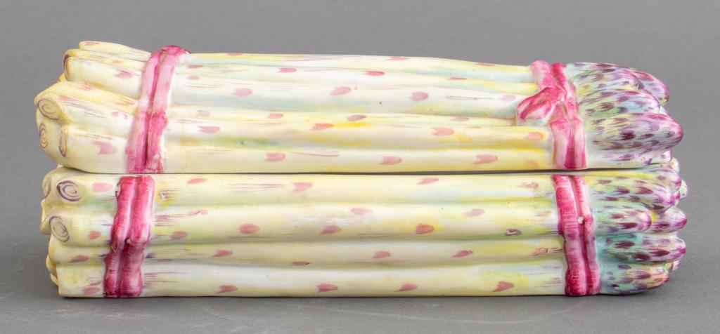 French Porcelain Asparagus Form Table Box (1 of 9)