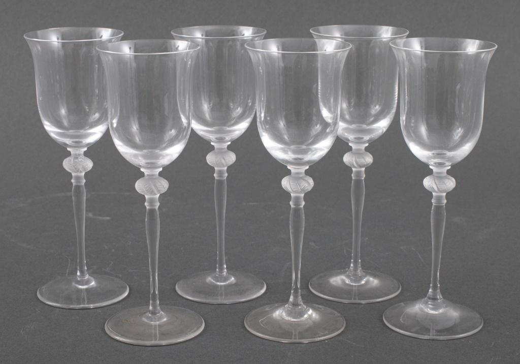 Lalique Crystal Sherry Glasses, 6 (1 of 8)