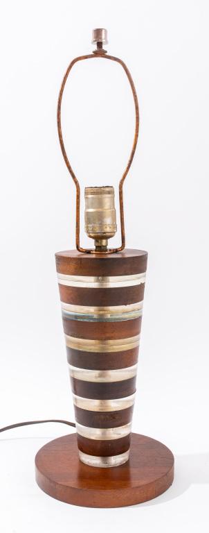 Art Deco Mahogany & Lucite Table Lamp (1 of 5)