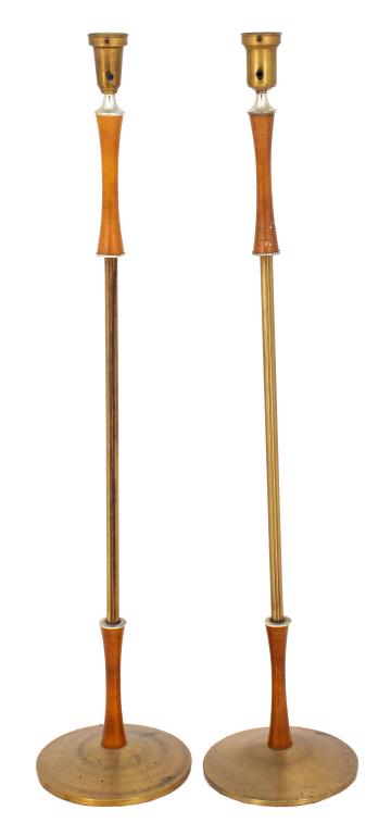 Mid-Century Modern Teak and Brass Floor Lamps. 2 (1 of 7)