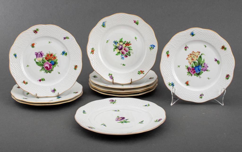 Herend Porcelain Mixed Bouquets Group, 10 (1 of 10)