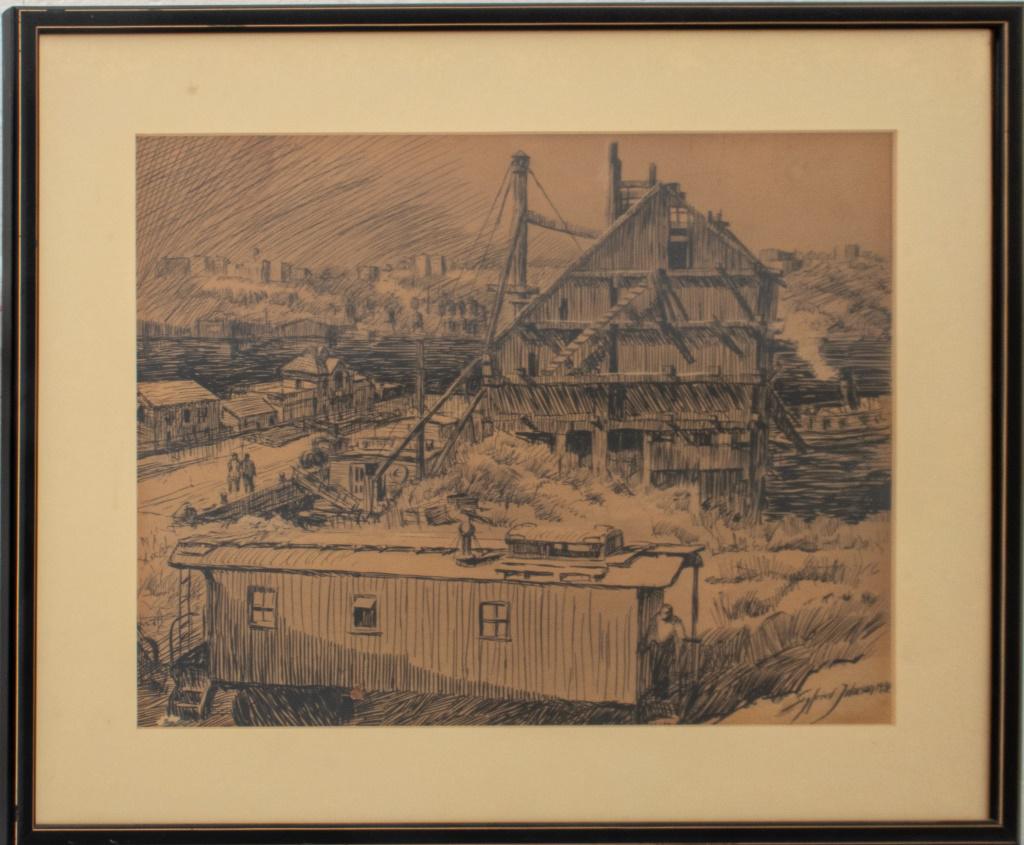 Sigfried Johnson Ink on Paper, ca 1932 (1 of 5)