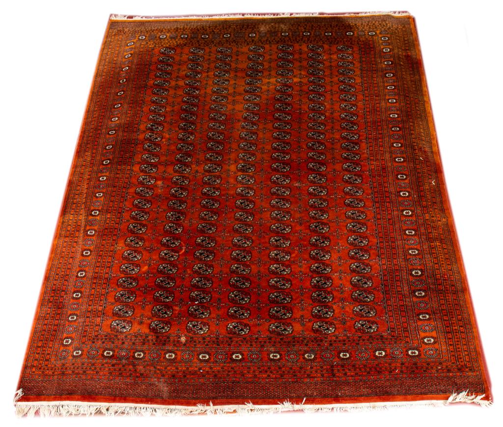 Pakistani Bokhara Hand-Knotted Wool Rug, 10' x 8' (1 of 7)