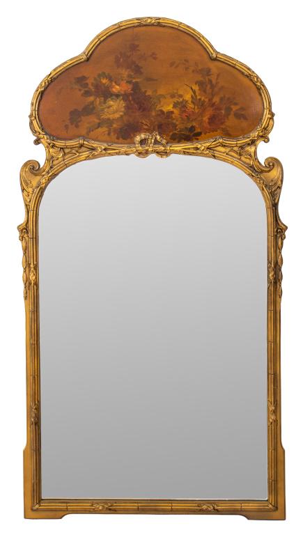 Belle Epoque Giltwood Trumeau Mirror, ca. 1890 (1 of 10)