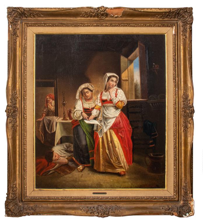 Pietro Benvenuti Attributed Figural Oil on Canvas (1 of 16)