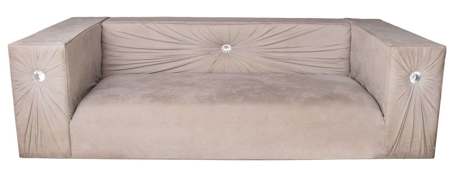 Modern Hollywood Regency Style Oversize Sofa (1 of 9)