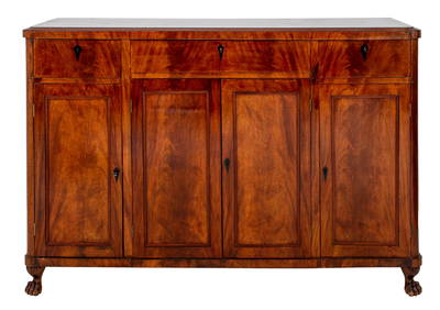 North German Neoclassical Mahogany Cabinet (1 of 9)