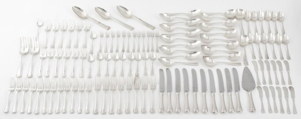 Gorham Sterling silver assembled part dinner service for 12 in the "Old French" pattern (introduced (1 of 7)