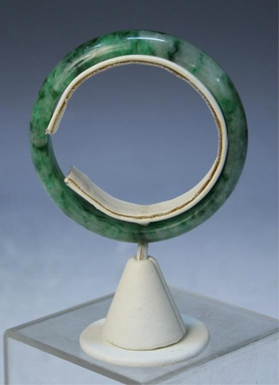 Chinese Mottled Jade Bangle