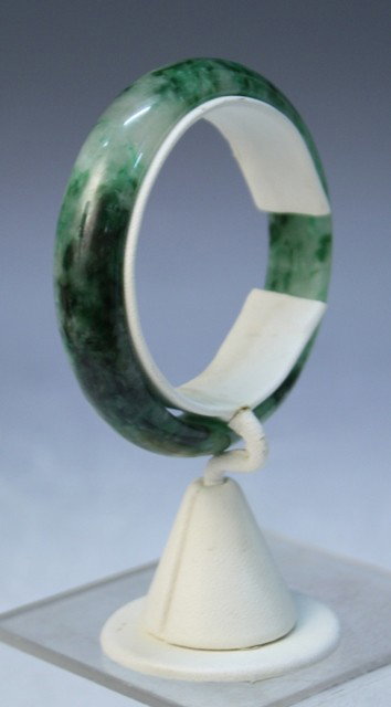 Chinese Mottled Jade Bangle - 4
