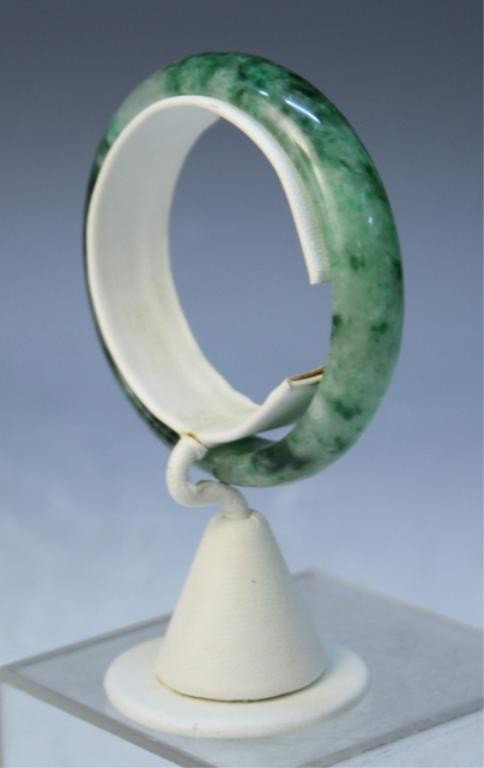 Chinese Mottled Jade Bangle - 6