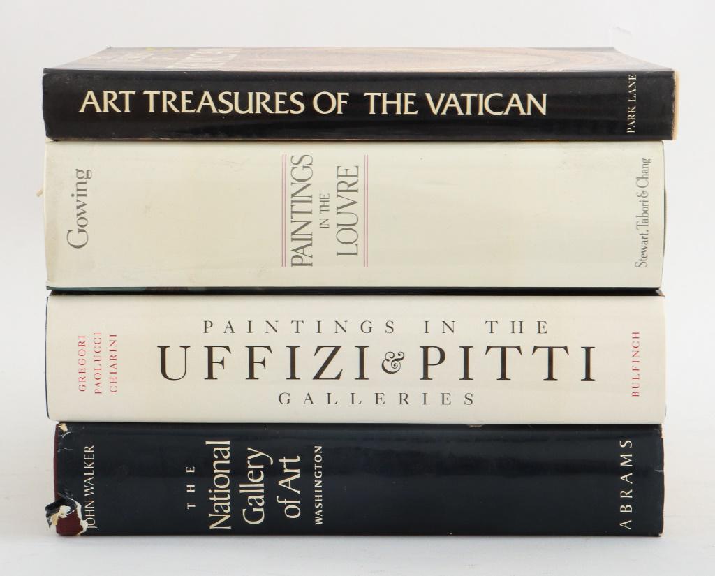 Twelve reference books on Major Museum Collection comprising "Paintings in the Louvre" by Lawrence (1 of 5)
