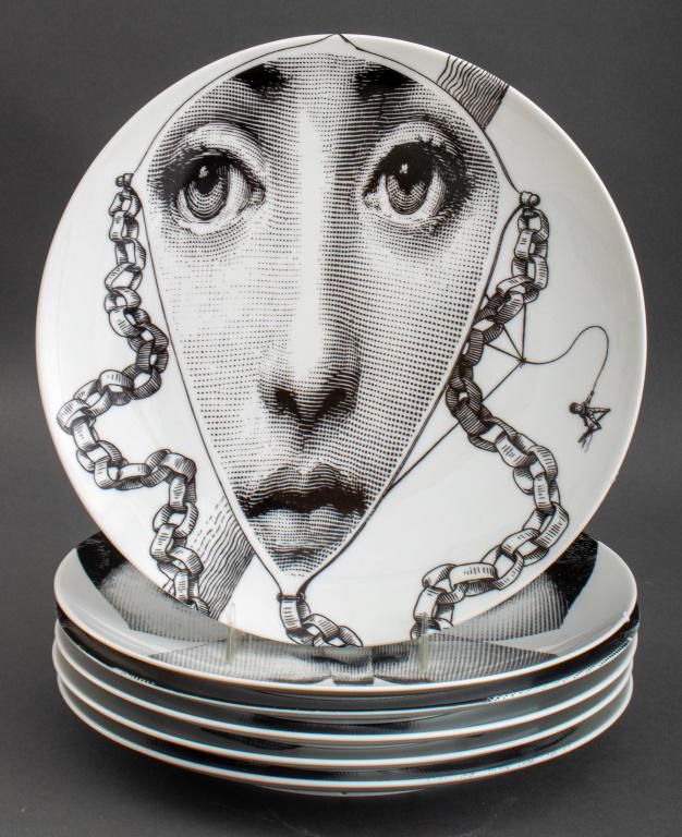 Fornasetti Porcelain Tema e Varizioni Plates, 6 (1 of 20)