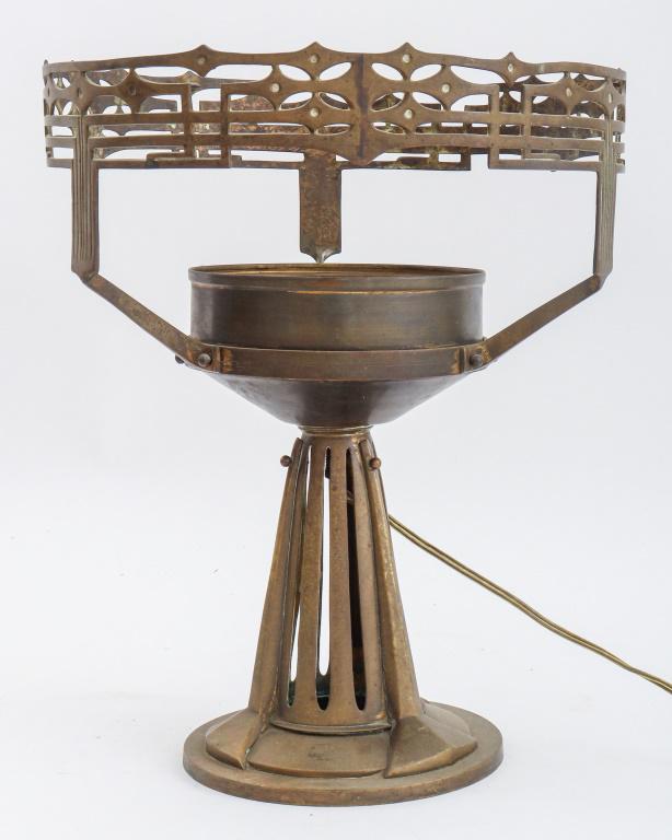 German Jugendstil Brass Lamp Base (1 of 7)