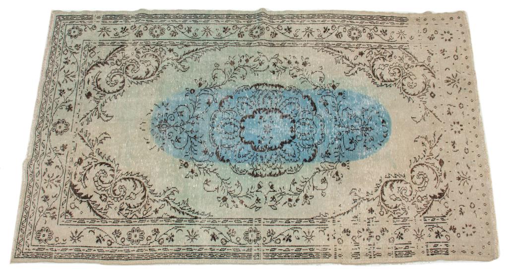 Vintage Persian Blue Rug, 9' x 6' (1 of 7)