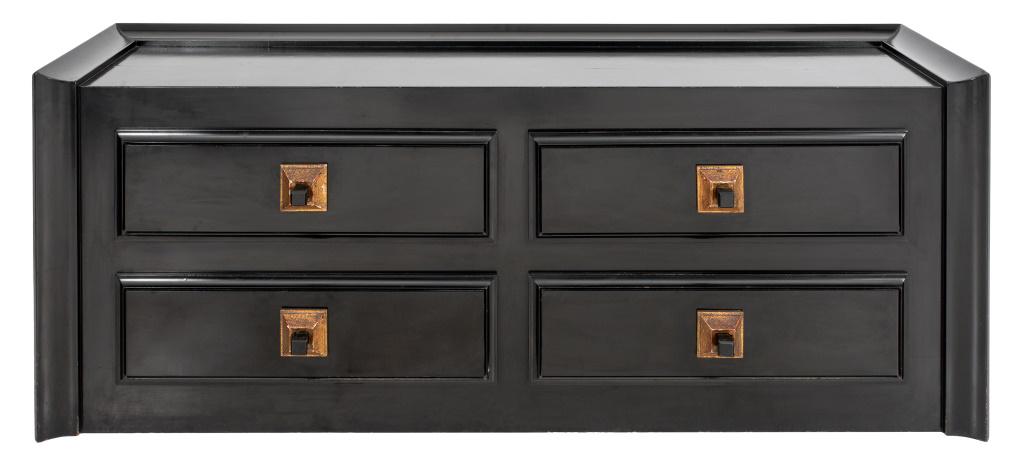 James Mont Ebonized Four Drawer Credenza, 1950s (1 of 10)