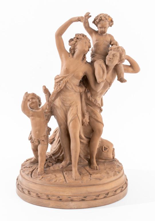 Clodion "Triumph of Bacchus" Terracotta, 19th C. (1 of 12)