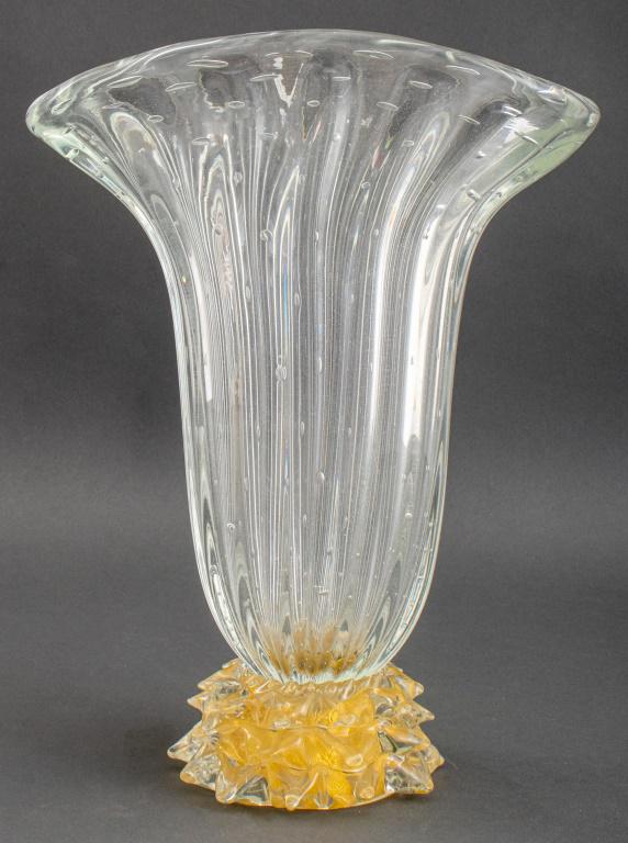 Barovier & Toso Murano Rostrati Glass Vase (1 of 9)