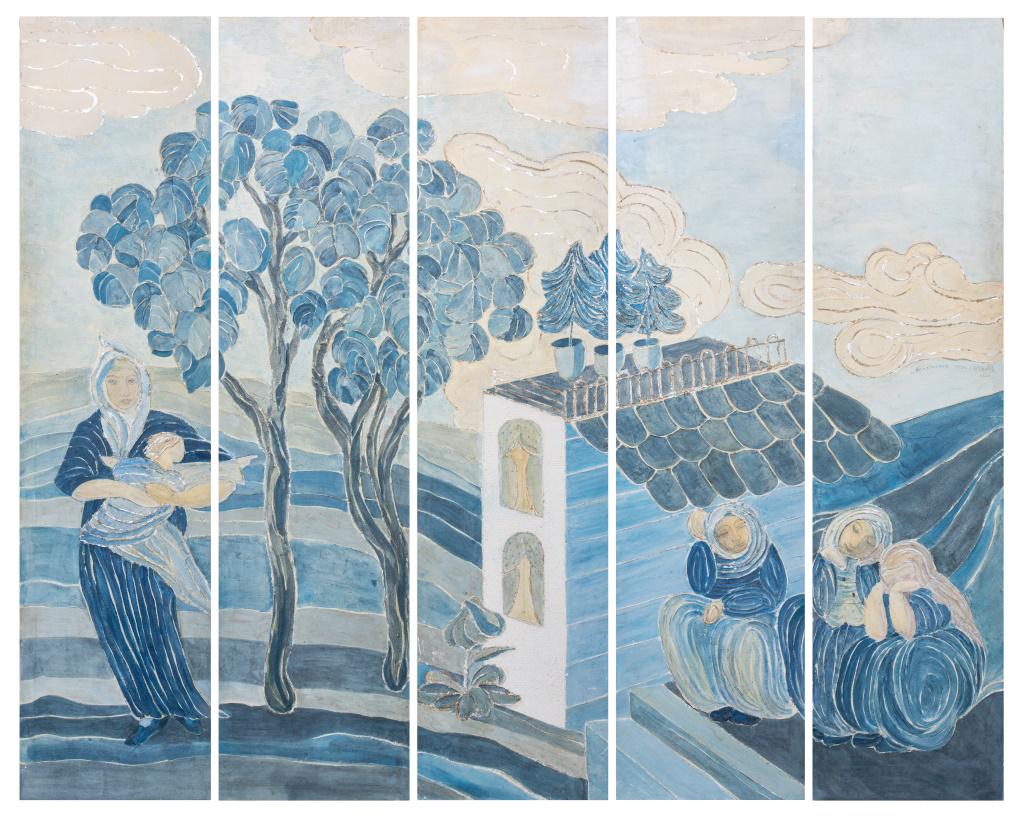 Marianna Von Allesch Figurative Fresco Pentaptych (1 of 12)