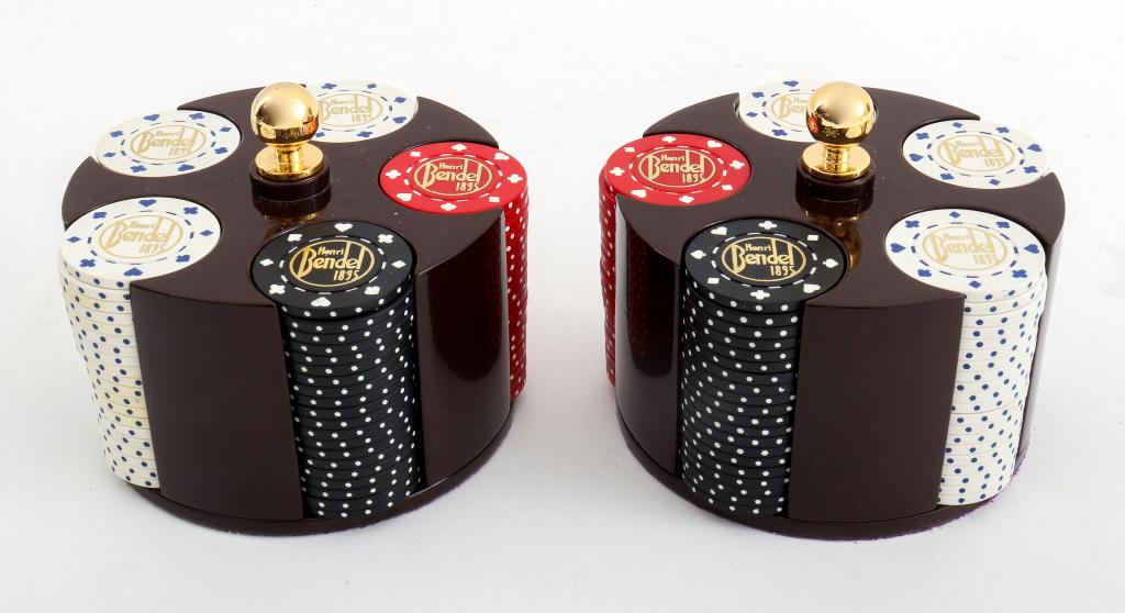 Henri Bendel Poker Chip Caddies, 2 Auction