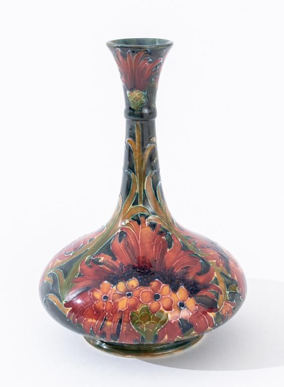 Moorcroft Pottery Long Necked Dogwood Vase, 1914 (1 of 6)