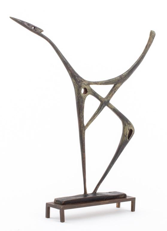 Illegibly Signed Mid-Century Bronze Sculpture (1 of 13)