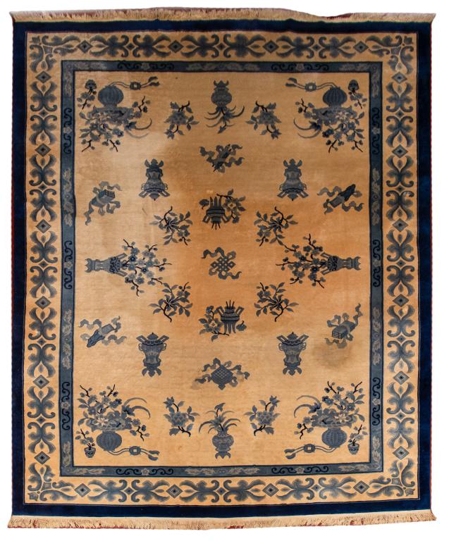 Chinese Wool Floral Carpet, 13' x 10' (1 of 7)