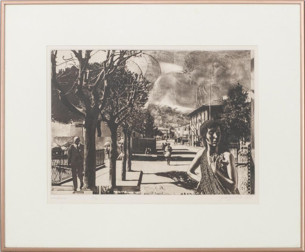 David Bumbeck "Via Toscana" Etching (1 of 12)