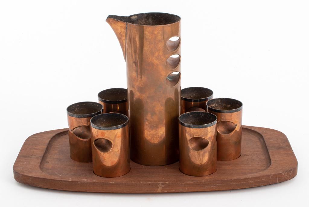 Mid-Century Modern Lambert Copperware Service (1 of 6)