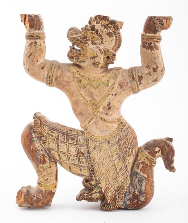 Southeast Asian Carved Wood Garuda Guardian (1 of 5)