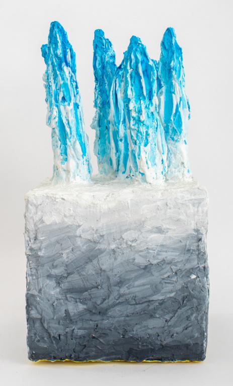 Elfi Schuselka Abstract Cubist Plaster Sculpture (1 of 9)