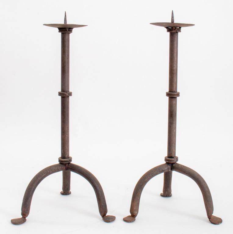 Art & Craft Wrought Metal Candle Holder, 2 (1 of 6)