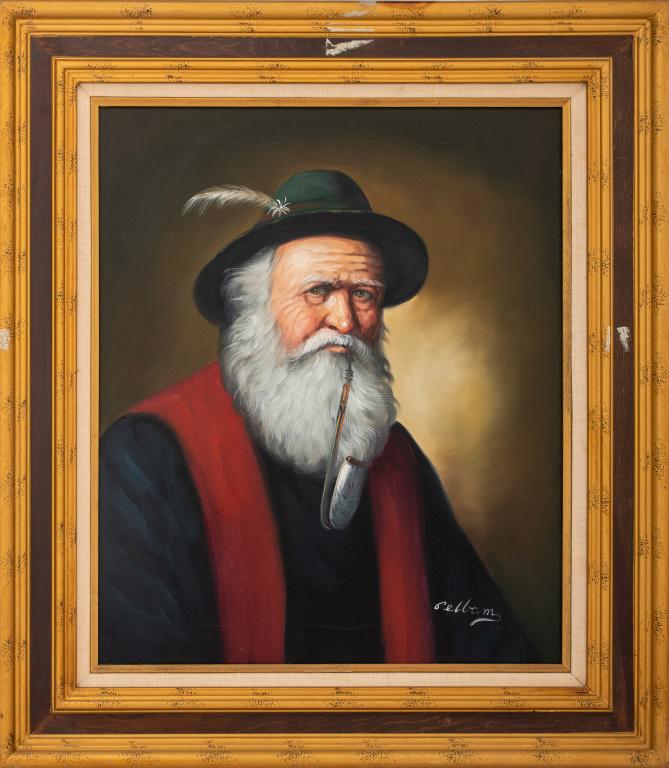 David Pelbam Tyrolean Gentleman Oil on Canvas (1 of 10)