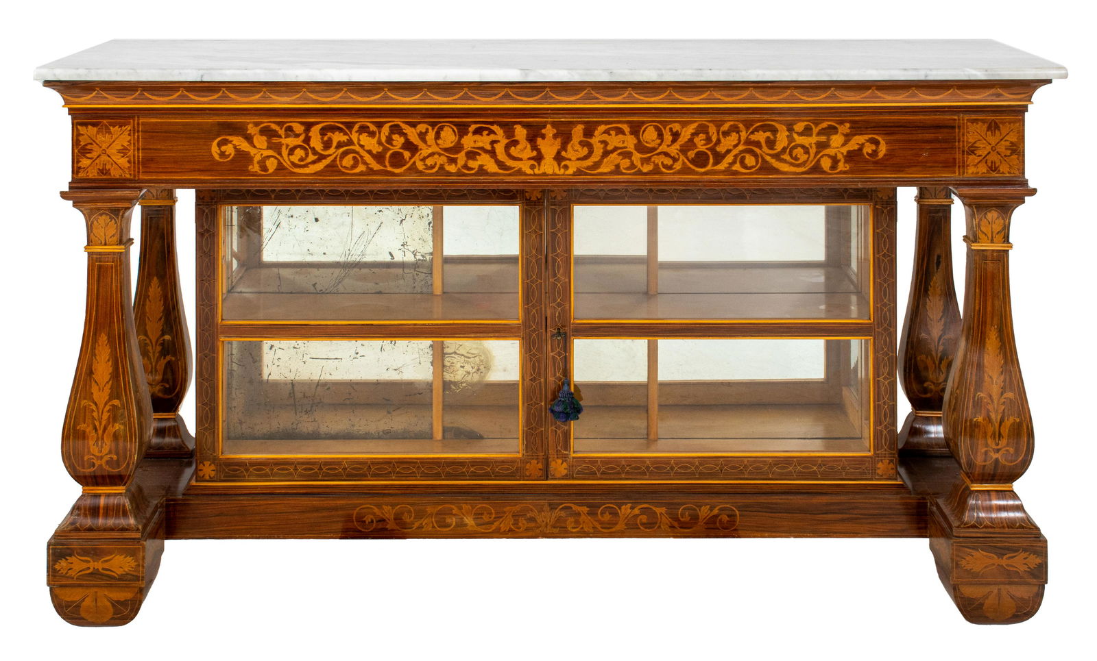 Baroque Style Dutch Marquetry Cabinet-Console (1 of 14)