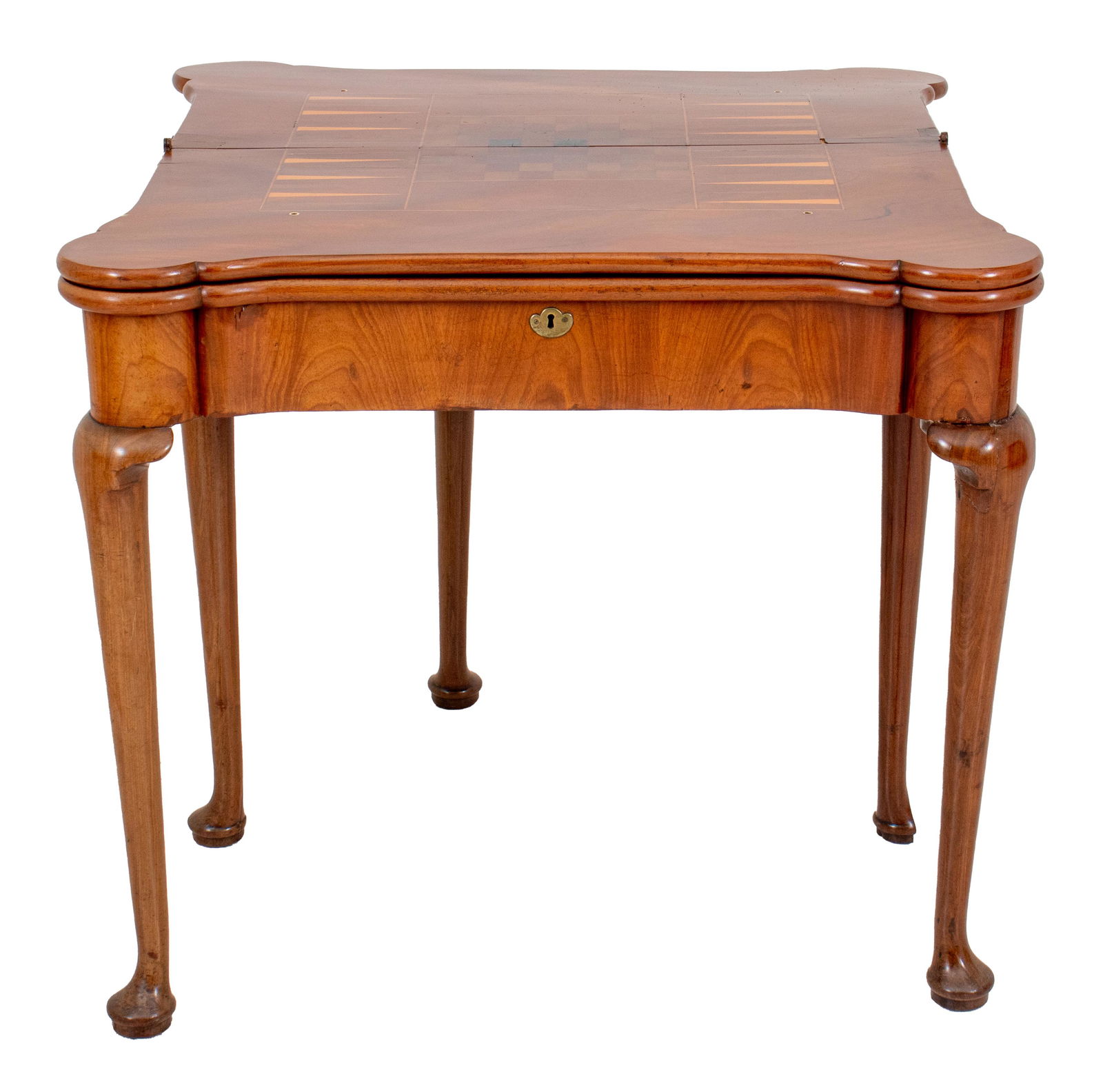 Queen Anne Mahogany Triple Top Games Table, 18th C (1 of 13)