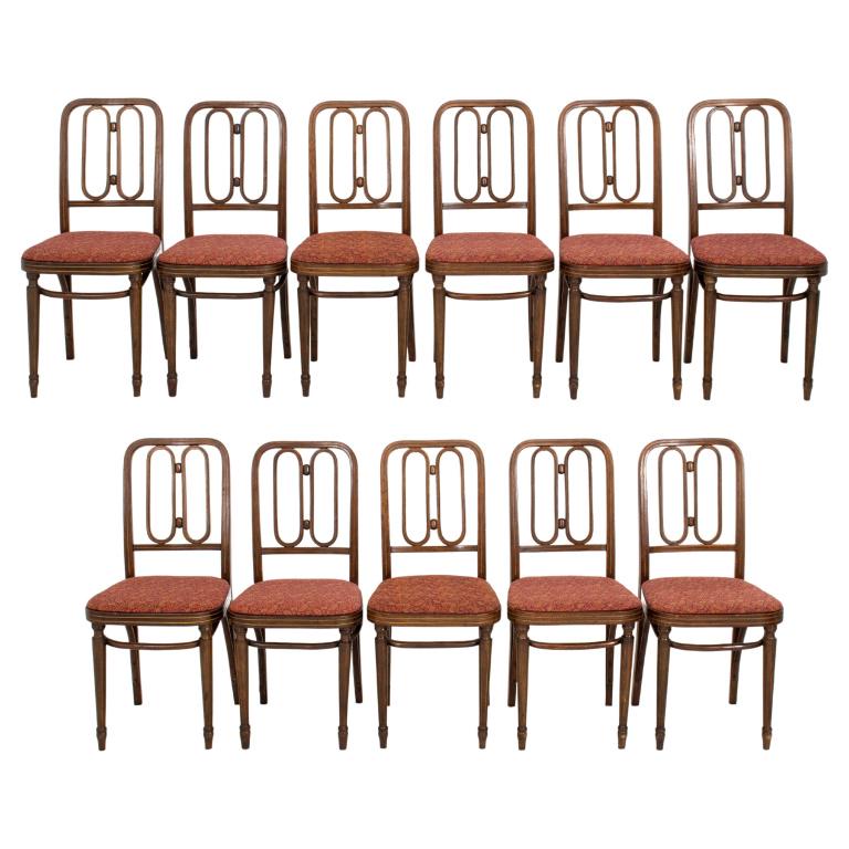 Thonet Side Chairs, 11, circa 1920 (1 of 10)