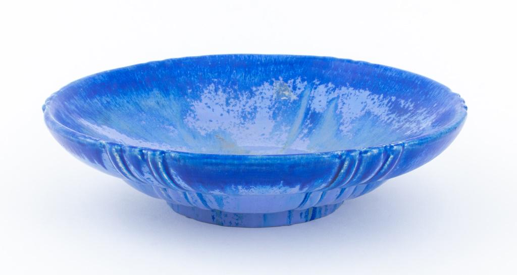 Fulper Pottery Blue Crystalline Centerpiece Bowl (1 of 8)