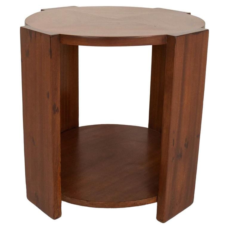 French Art Deco Walnut Lamp Table (1 of 8)