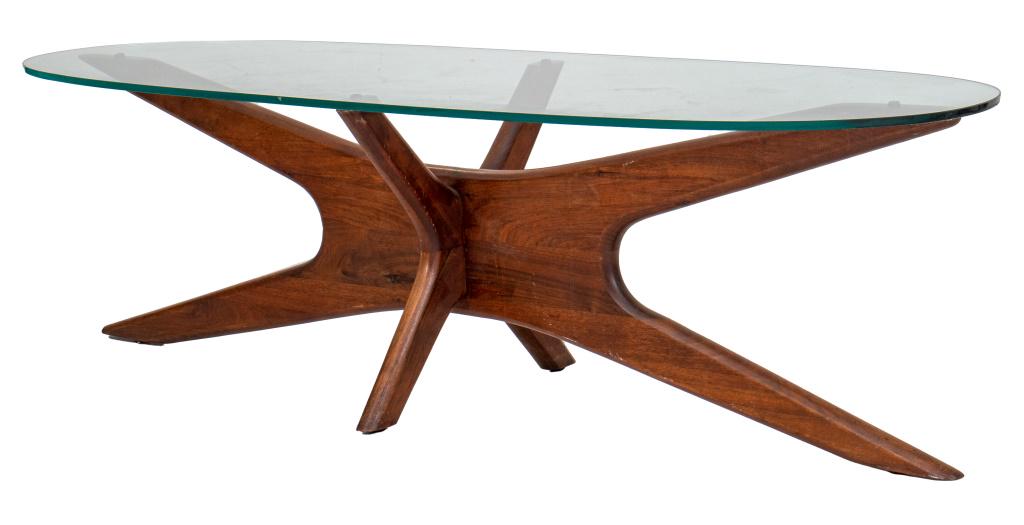 Adrian Pearsall "Jacks" Walnut Low Coffee Table (1 of 11)