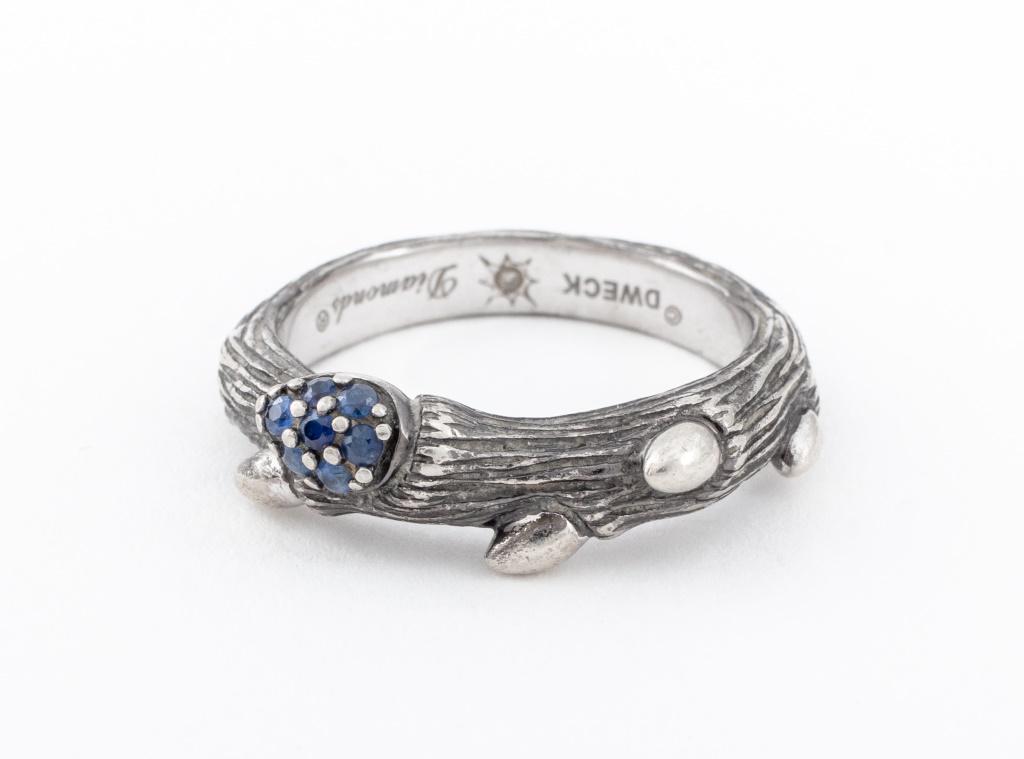 Stephen Dweck Silver Sapphire & Diamond Ring (1 of 5)