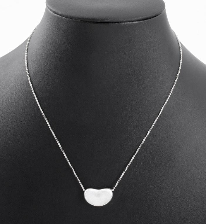 Elsa Peretti Tiffany & Co.925 Silver Bean Necklace (1 of 5)