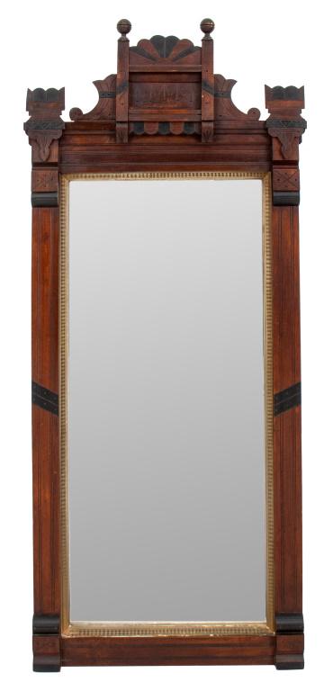 Antique Eastlake Style Hardwood Mirror (1 of 5)