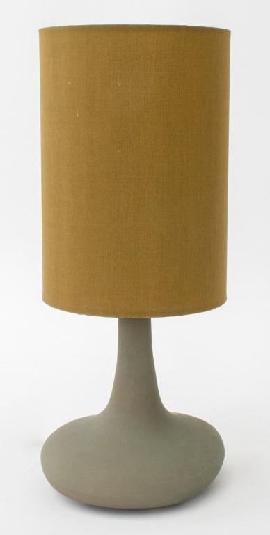 Mid-Century Modern Style Green Glazed Lamp (1 of 6)