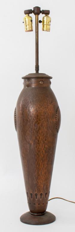 Egidio Casagrande Attr. Hammered Copper Lamp (1 of 7)