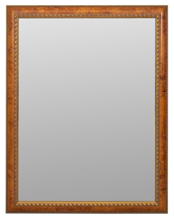 Large Gilt and Burlwood Framed Mirror (1 of 5)