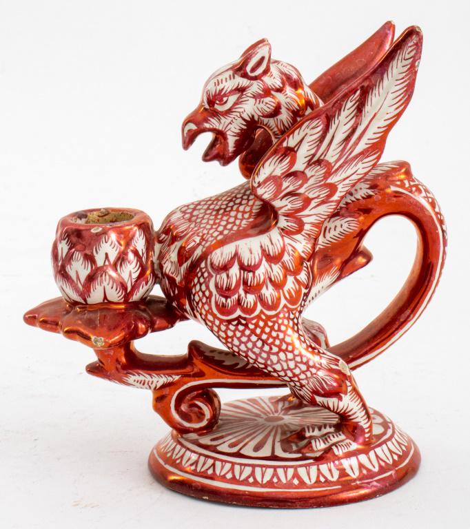 Cantagalli Copper Luster Chamberstick (1 of 9)