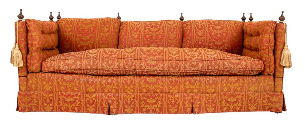 Tudor Revival Upholstered Knole Sofa (1 of 11)