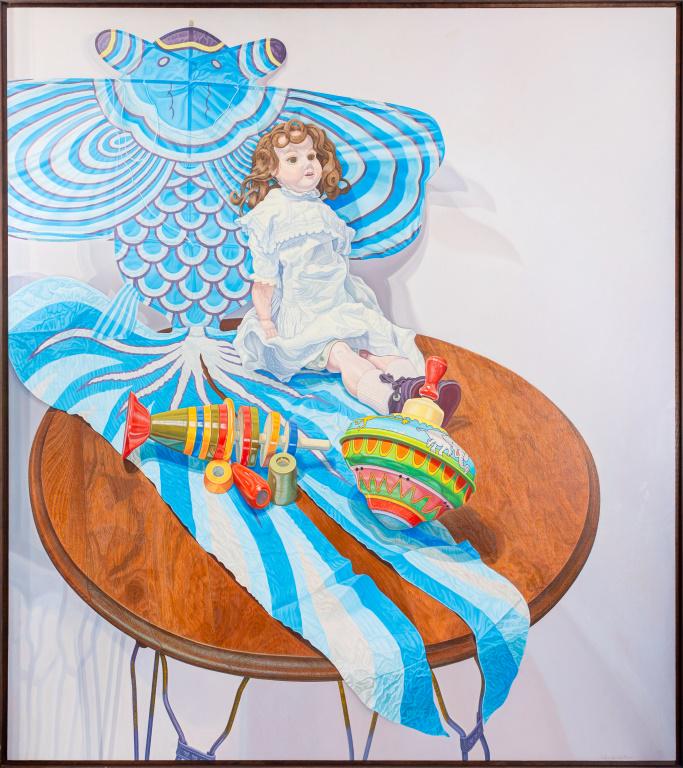 Leland Wallin "Child's Round Table with ..." Oil (1 of 13)